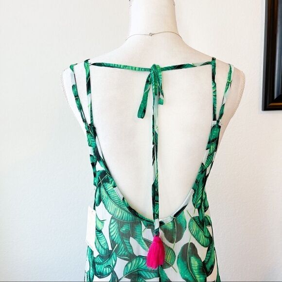 🍋 Miken • NWT Printed Ruffle Hem Cover-Up Dress Size Small - Picture 4 of 11